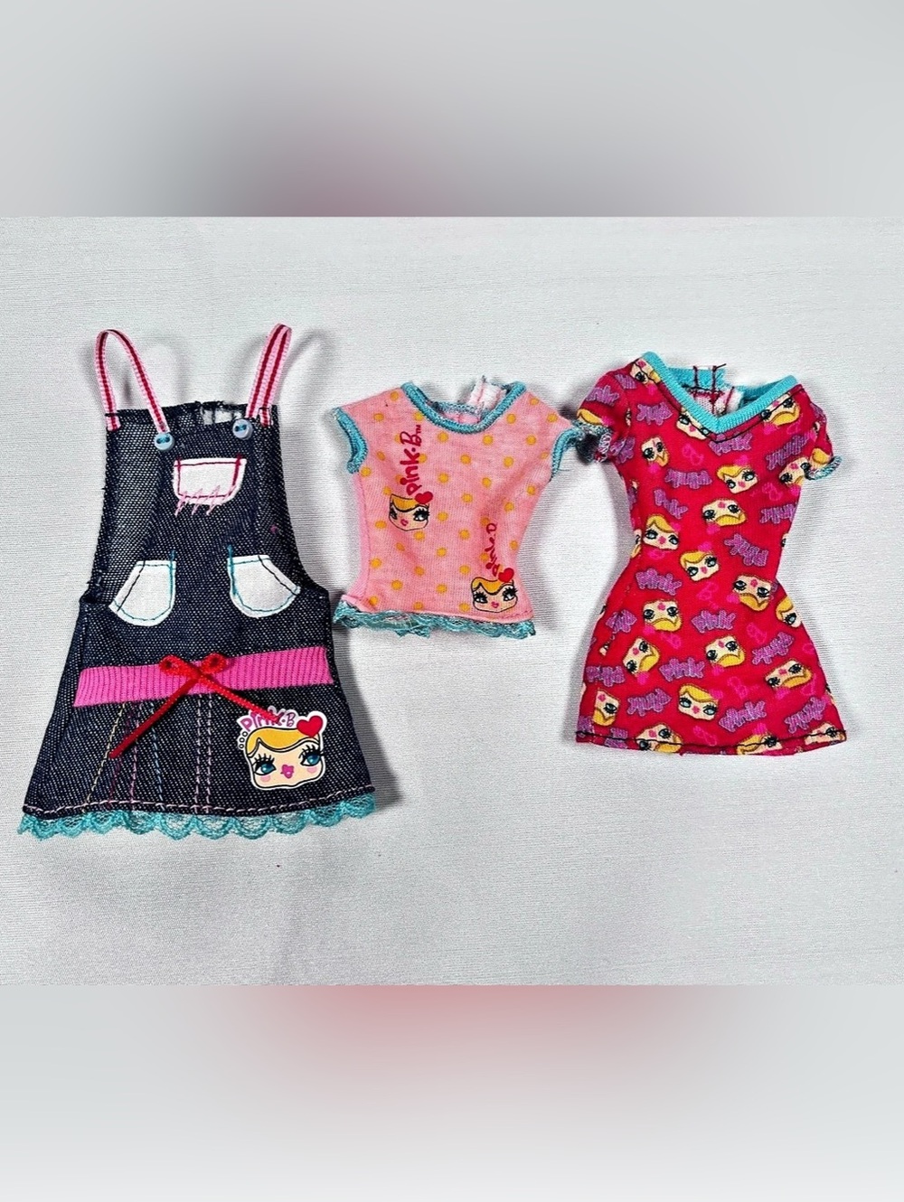 2010 Barbie Fashionistas Cutie Swappin Styles Outfits Pink B Lot